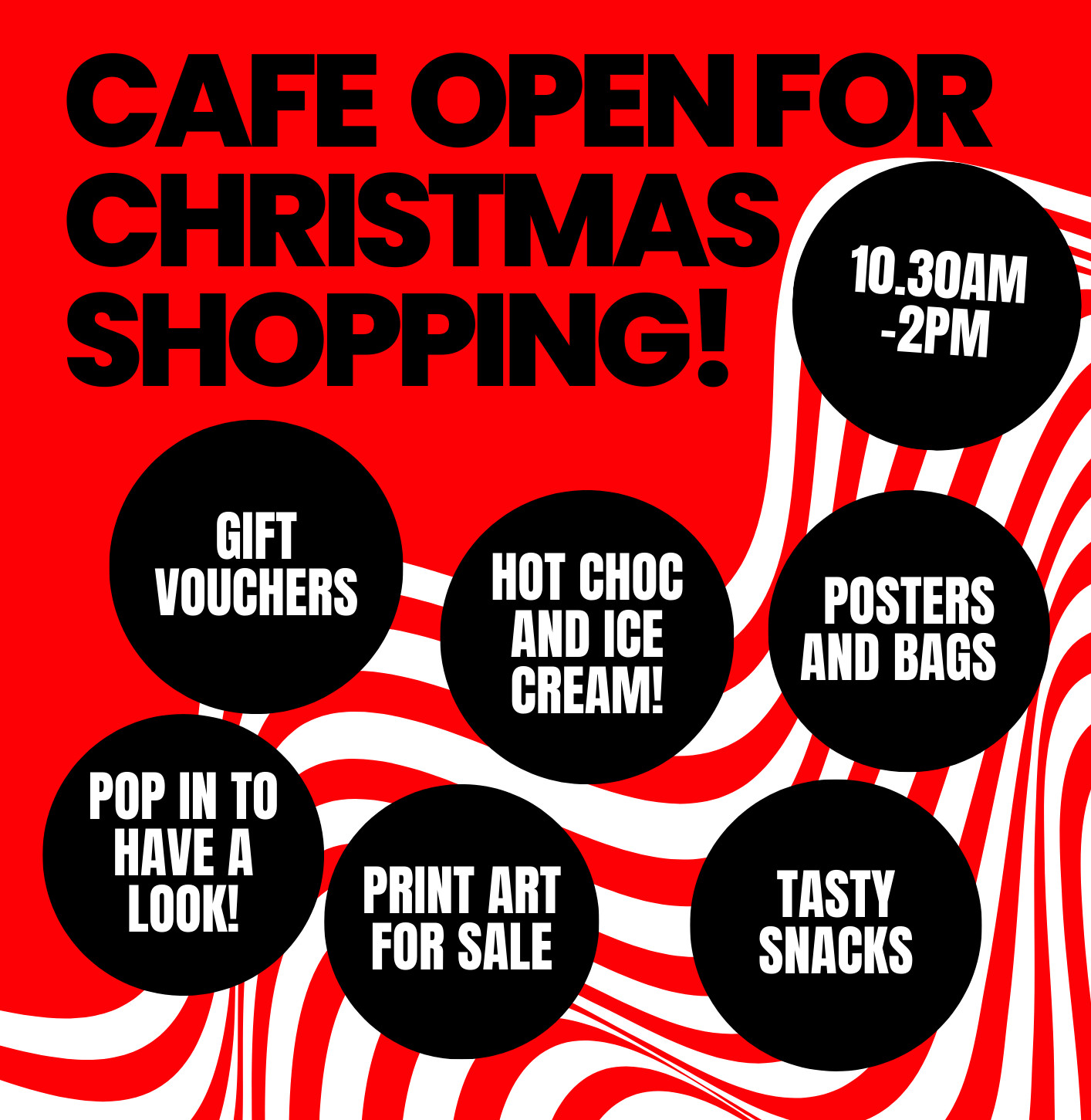 Cafe open for Christmas shopping